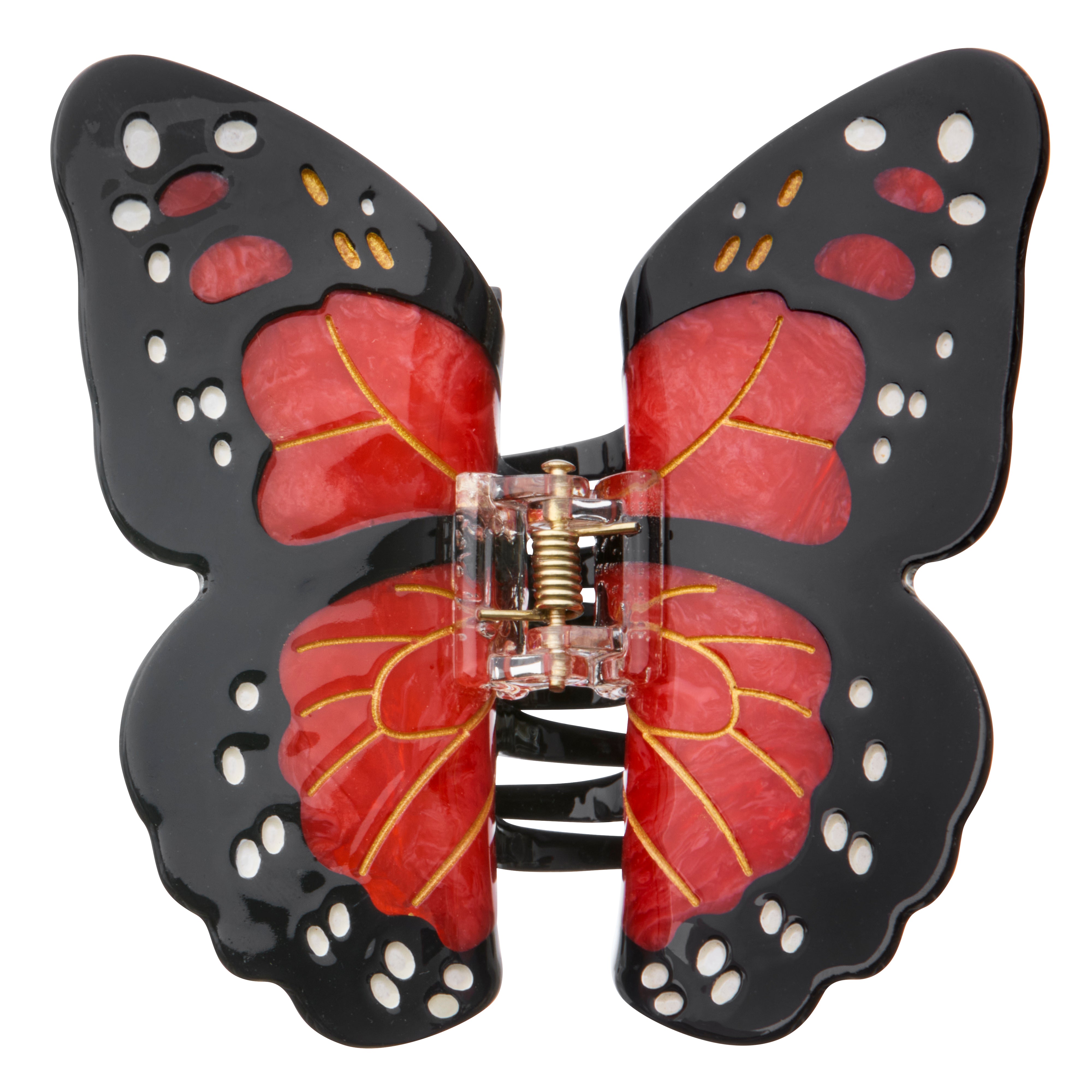 Monarch Butterfly hårklemme - rød